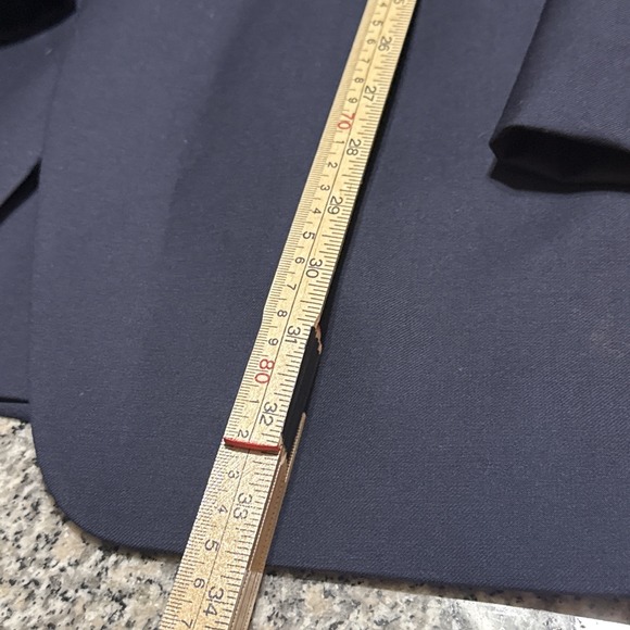 Lauren Ralph Lauren Blazer Men's 44L Navy 100% Wool Gold Buttons Single Vent - Picture 12 of 13